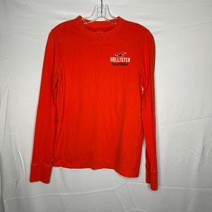 Hollister Orange Long Sleeve Logo Tee